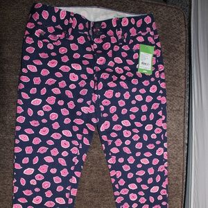 Lilly Pulizer skinny jeans size 2 bocce lip